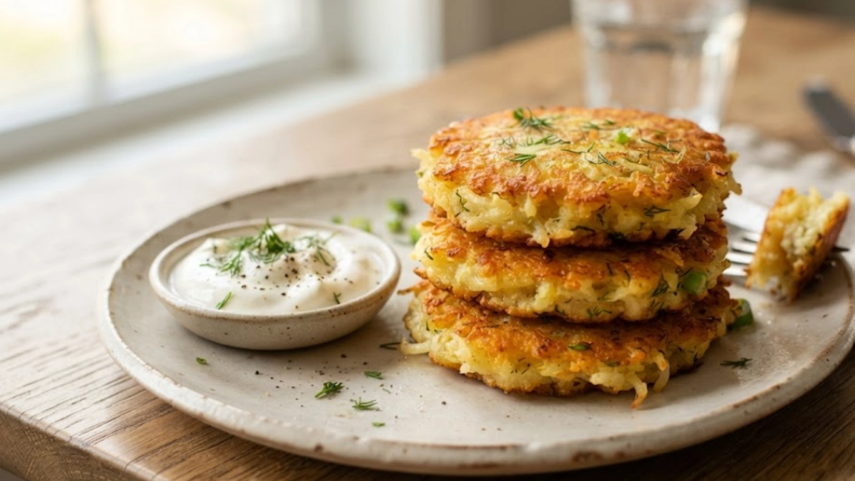 Всего три ингредиента - и вкуснейшие картофельные оладьи готовы: нежные, сытные, домашние сметают все подчистую